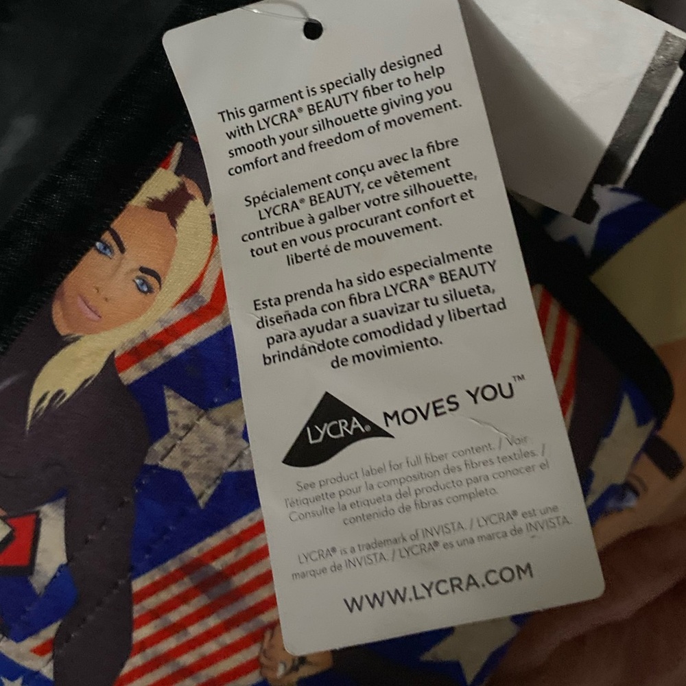 NWT Kardashian Ann Chery Waist Gang Society SHAPEWEAR 2 pc Patriotic Premadonna - Picture 9 of 13